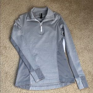 Mondetta gray thermal half zip pullover